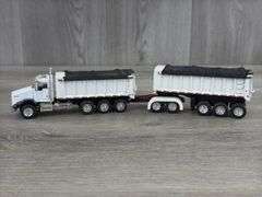 Kenworth Dump Truck W/Dump Trailer, 1/64, Custom