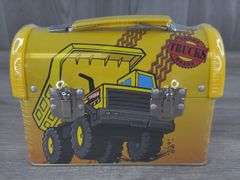 Tonka Down’N Dirty Metal Lunch Box W/Fruit Lollipops, Sealed