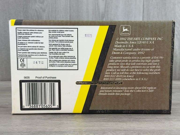 1960 John Deere 3010 NF, 1/16, Ertl