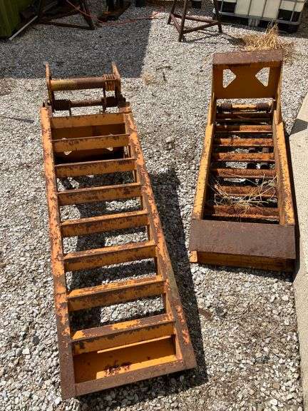 Orange Heavy Duty Trailer Ramps - Approximately 5’ Long x 2’ wide