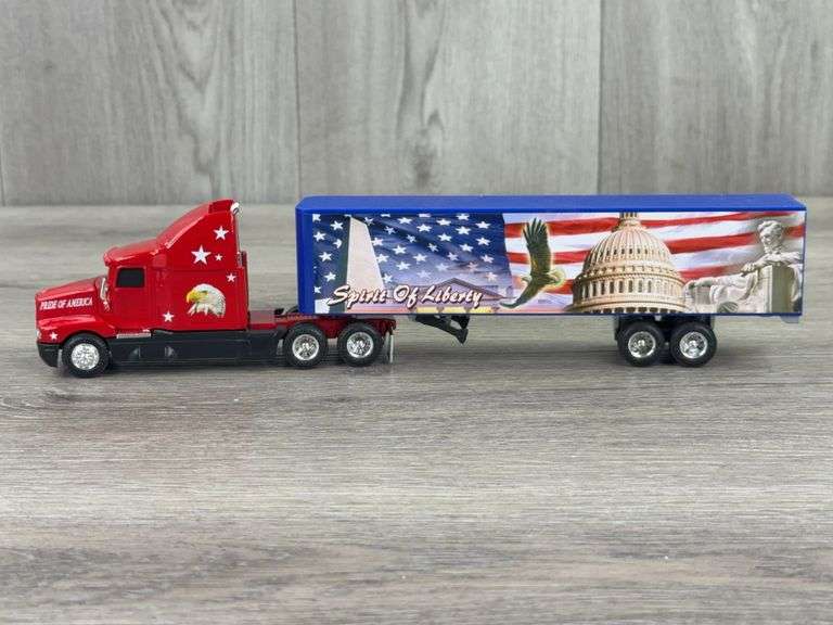 Kenworth T600B The Spirit of Liberty Tractor Trailer, 1/64, Ertl, Title of Ownership, Hamilton Authenticated