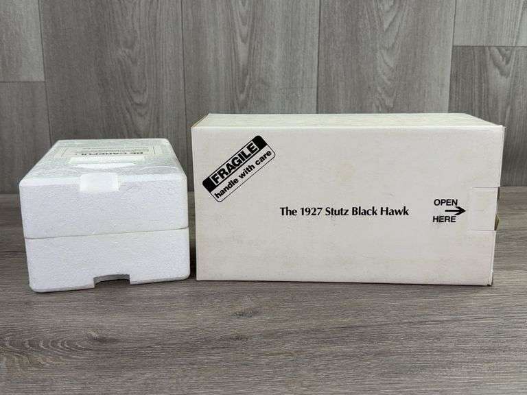 1927 Stutz Black Hawk Speedster, Black, 1/24, Danbury Mint, Certificate Of Title