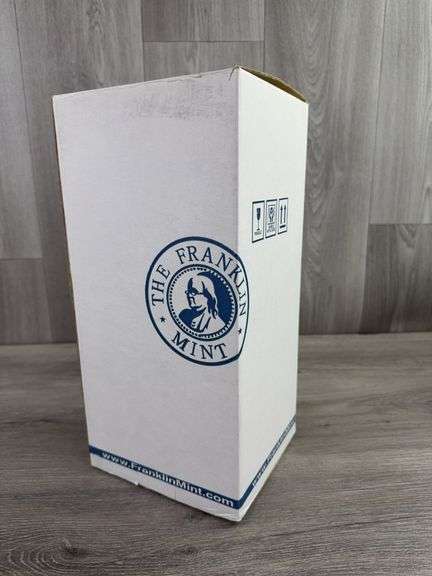 1958 Plymouth Belvedere Convertible, Blue, 1/24, Franklin Mint Precision Models, Certificate Of Authenticity, Limited Edition, #596/2500, Collector Portfolio, Outer Shipping Box