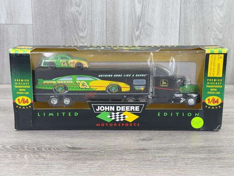 Chad Little #23 John Deere Transporter, 1/64, Racing Champions, Limited Edition, 1996 Collector Series, Serial #014031