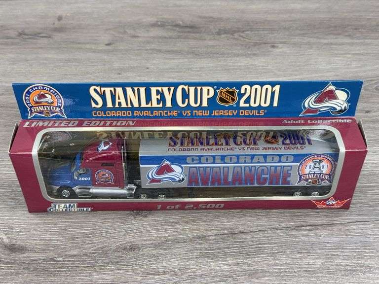 Stanley Cup 2001 Champions Colorado Avalanche Tractor Trailer, 1/80, 1 Of 2500, Limited Edition, White Rose Collectibles