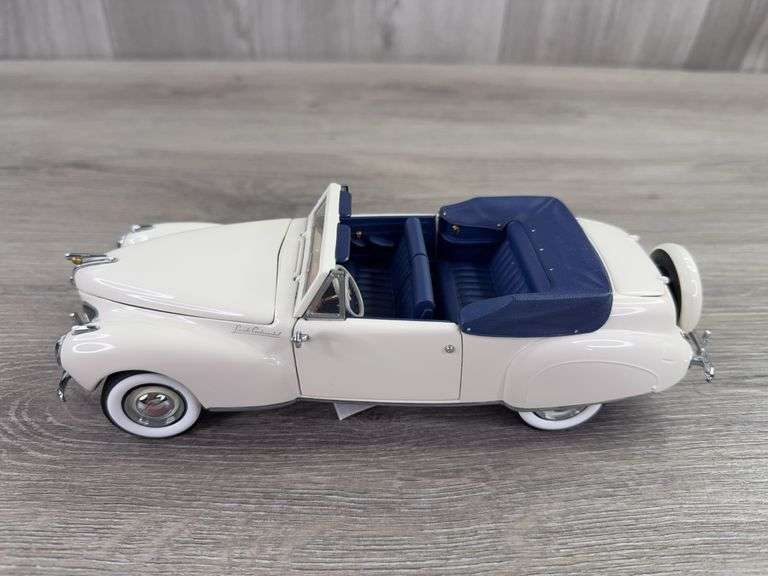 1941 Lincoln Continental Cabriolet Custom, Beige, 1/24, Franklin Mint Precision Models, Certificate Of Authenticity, #199/500, Main Street Products USA Limited Edition Exclusive, Collector Portfolio