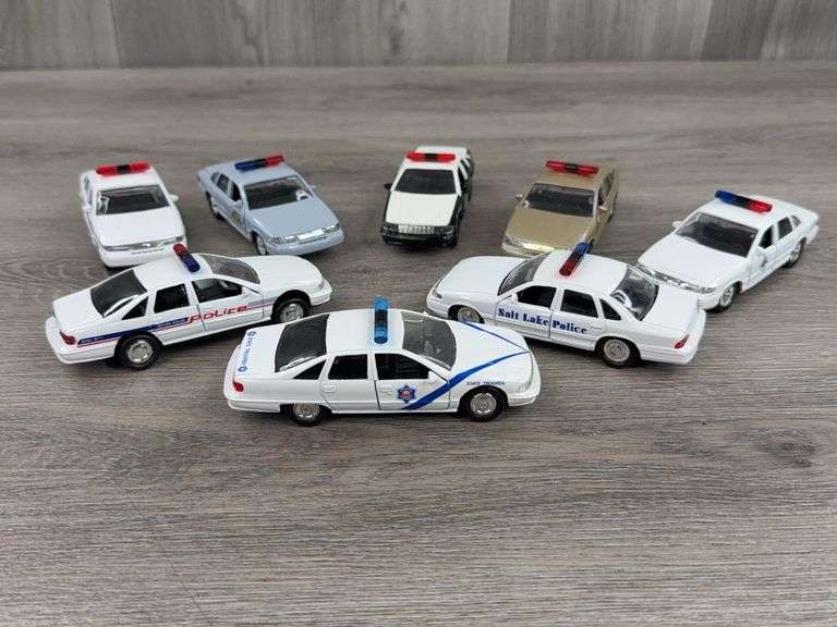 KS, IA, TX, NE, AR, Salt Lake, O.P.P., Baton Rouge State Hwy Patrol Car, 4 1/2", Chevy Caprice Crown Victorias,  Road Champs