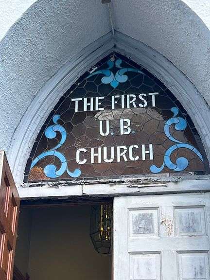 59" W X 50.5" H Stained Glass Window