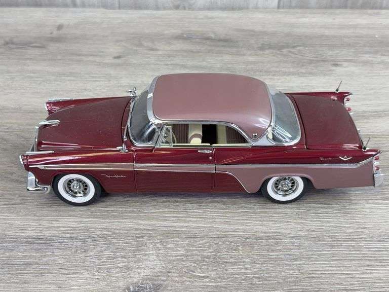 1956 DeSoto Sportsman Coupe, Plum/Lavender, 1/24, Danbury Mint, Limited Edition, Certificate Of Title, #3578/5000, Paperwork Included