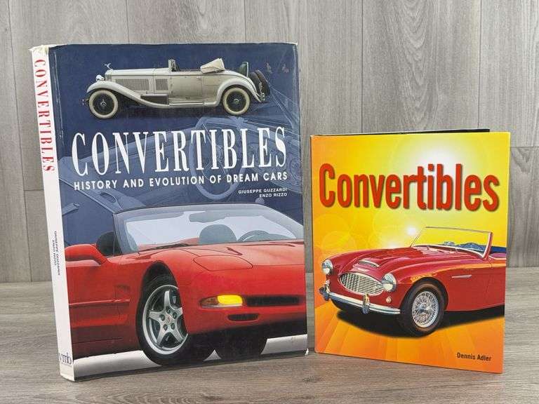 Convertibles History And Evolution Of Dream Cars & Convertibles Two Hardcover Books