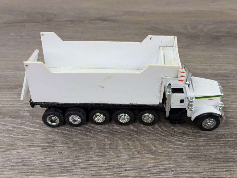 John Deere Peterbuilt Dump Trailer-Needs Repair, Goodwill & Tegeler’s Dairy Delivery Vans, Roadmasters Tilt Car Hauler & Pup Trailer, 1/64, Mostly Ertl