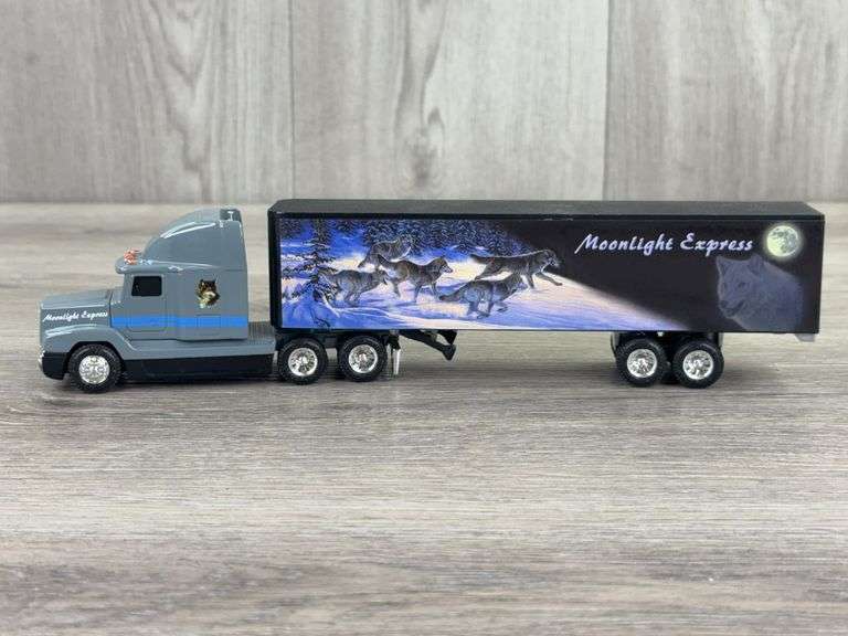 Freightliner 120 Moonlight Express Tractor Trailer, 1/64, Ertl, Hamilton Authenticated