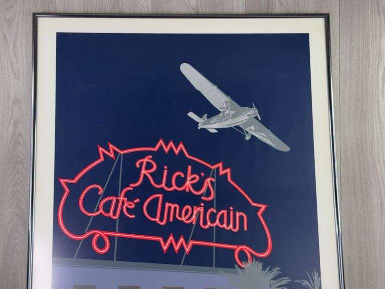 Casablanca Rick’s Cafe American Framed Picture, 24”Wx34”H