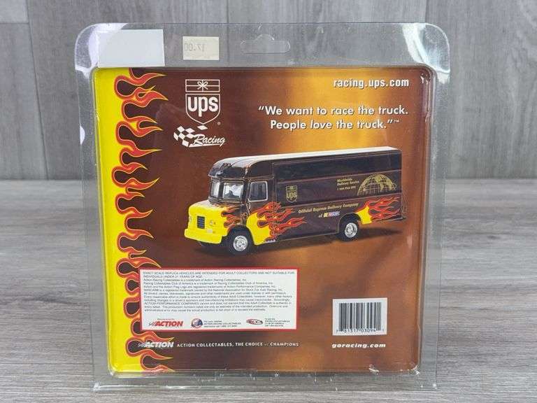 2002 UPS Flame Package Car, 1/64, Action, 1 Of 22,752