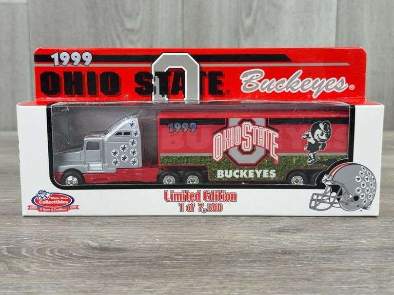 Kenworth T600 1999 Ohio State Buckeyes Tractor Trailer, 1/80, White Rose Collectibles, Limited Edition, 1 Of 7500