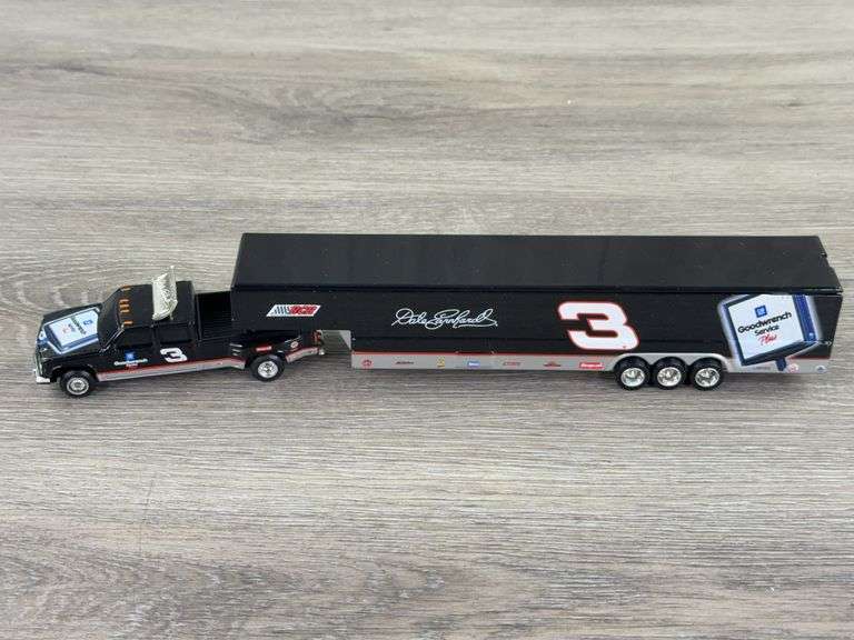 Dale Earnhardt #3 GM Goodwrench Service Plus/Sign 1999 Chevy Dually W/Trailer, 1/64, Action, Limited Edition