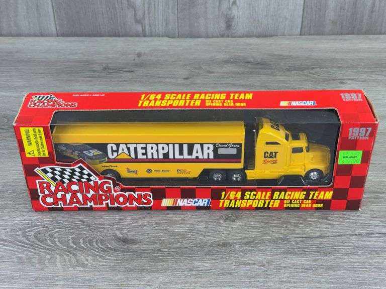 David Green #96 Caterpillar Racing Transporter, 1/64, Racing Champions, 1997 Edition