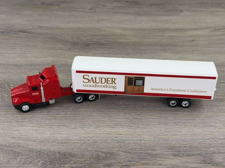 Kenworth T600A Sauder Woodworking Tractor Trailer, 1/64, Ertl, Limited Collector Edition 60 Years,1934-1994