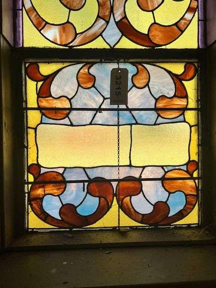 23.5" W X 87.5" H Stained Glass Window