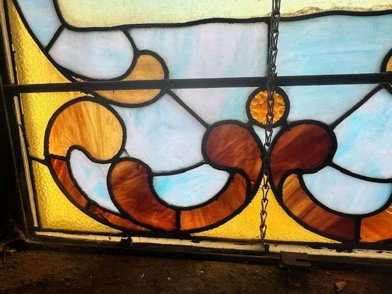 Large Stained Glass Window - 121" W X 157" H Overall