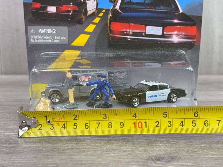 Police Force Robbery In Progress Action Pack, Armored Car Is 2 1/2”, Hot Wheels