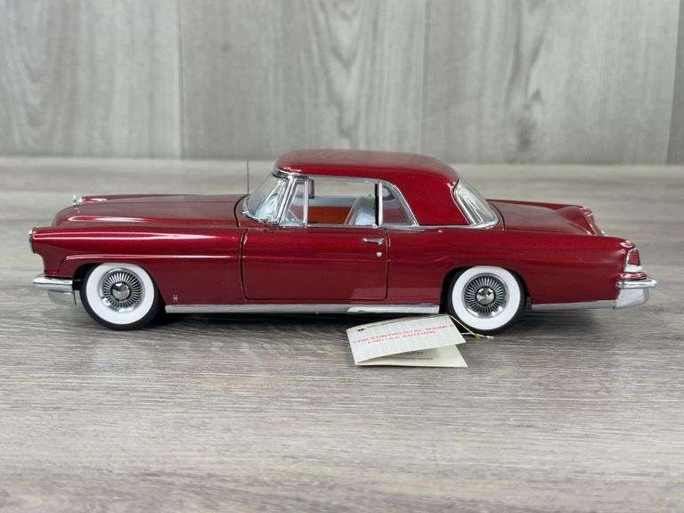 1956 Continental Mark II, Maroon, 1/24, Certificate of Authenticity, Vicki's Gifts Exclusive Limited Edition, #0181/1000, Outer Shipping Box