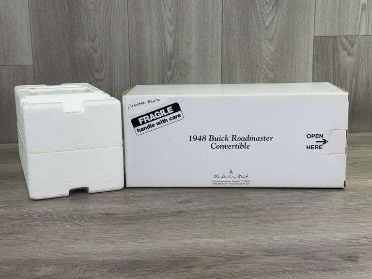 1948 Buick Roadmaster Convertible, Carlsbad Black, 1/24, Danbury Mint, Certificate Of Title