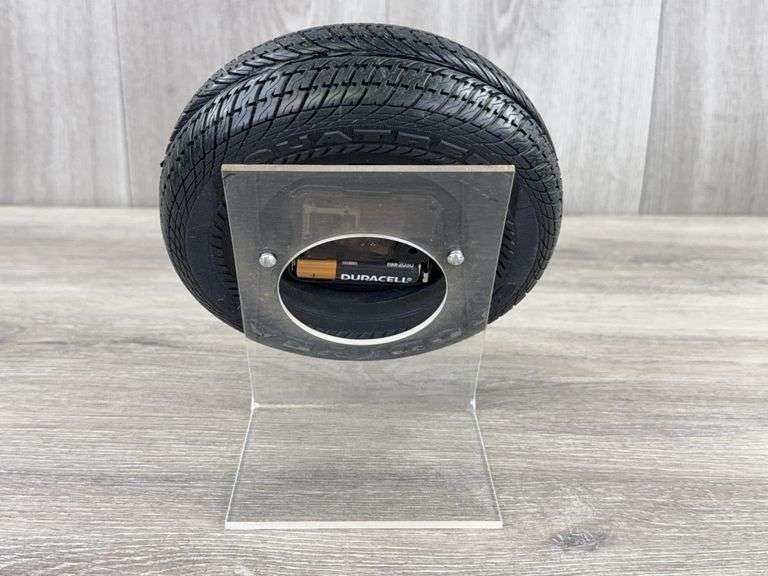 Goodyear Aquatred Tire Clock, 6”Wx6 1/2”H