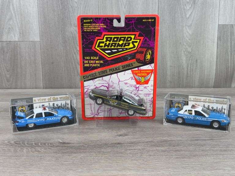 OH, NYPD 3100 & NYPD 1822 Police Cars, 1/43, Chevy Caprice, Harvey Hutter, Road Champs