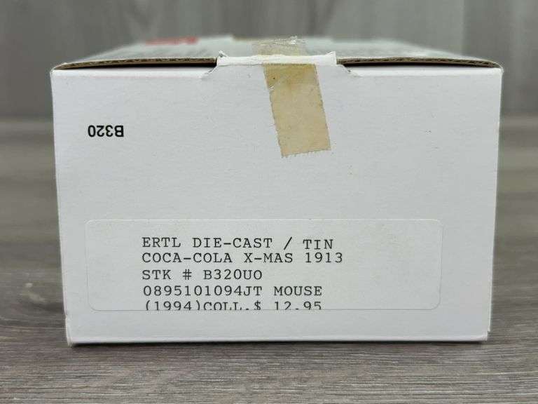 1913 Ford Model T Coca-Cola Van In Tin, 1/43, Commemorative Christmas Edition, Ertl