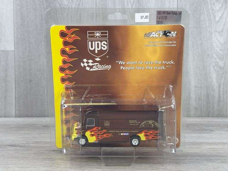 2002 UPS Flame Package Car, 1/64, Action, 1 Of 22,752