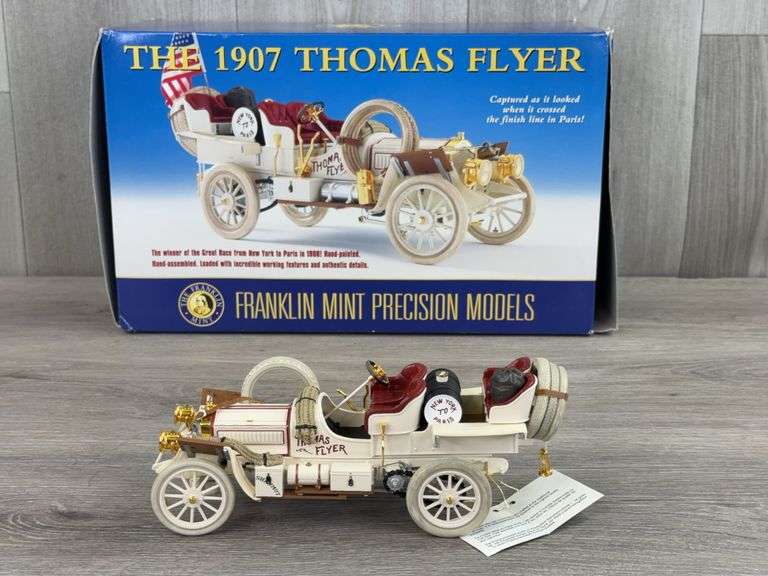 1907 Thomas Flyer, 1/24, Franklin Mint Precision Models, Winner Of Great Race NY To Paris