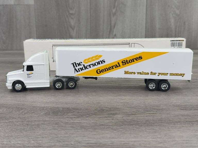 WhiteGMC Aero Conventional The Andersons General Stores Truck With Trailer, 1/64, Ertl