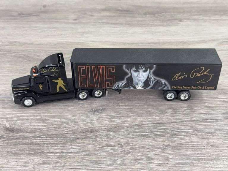 Freightliner 120 Elvis The Legend Rolls On Tractor Trailer, 1/64, Ertl, Title of Ownership, Hamilton Authenticated