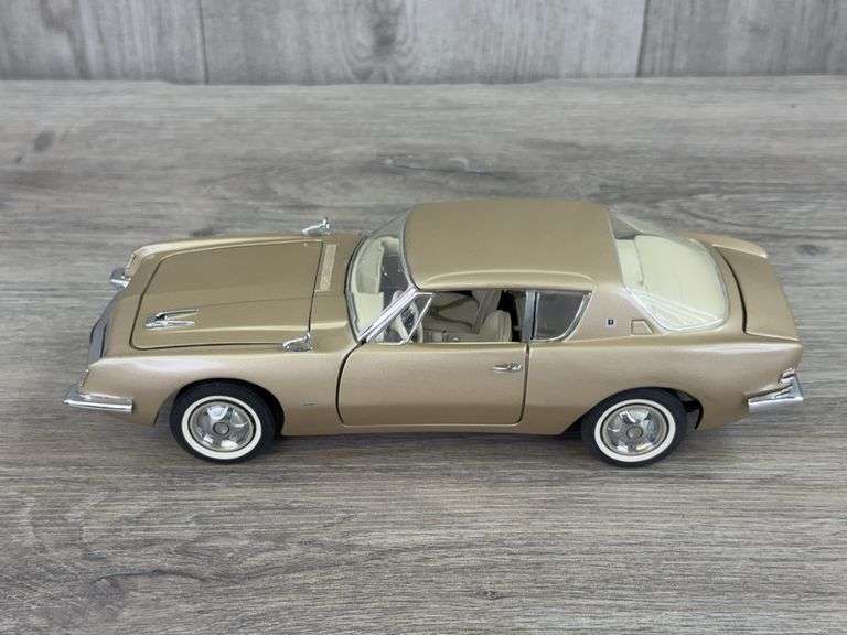 1963 Studebaker Golden Avanti Coupe, Tan, 1/24, Franklin Mint Precision Models