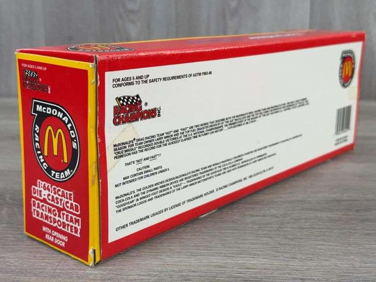 Larry Minor Motorsports/Cruz Pedregon McDonalds Racing Transporter, 1/64, Racing Champions
