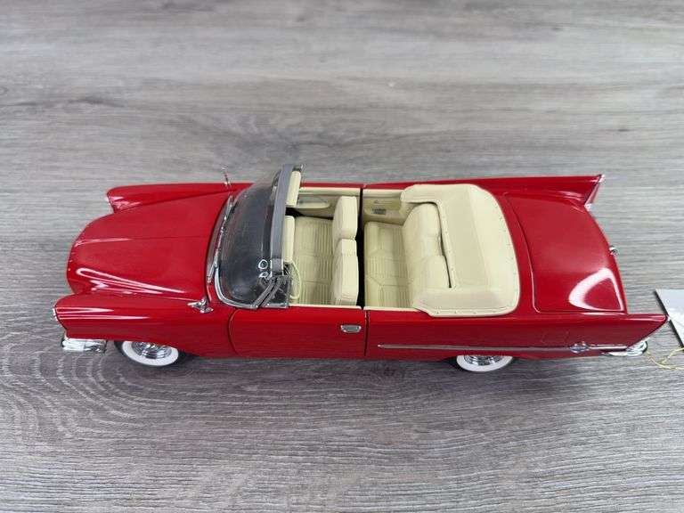 1957 Chrysler 300 Convertible, Red, 1/24, Franklin Mint Precision Models, Certificate Of Authenticity, #490/500, Main Street Products USA Limited Edition Exclusive, Outer Shipping Box