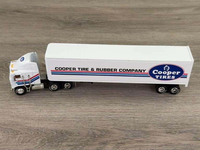 Kenworth K100E Cooper Tire & Rubber Company Locking Coin Bank Tractor Trailer, 1/64, Liberty Classics By SpecCast