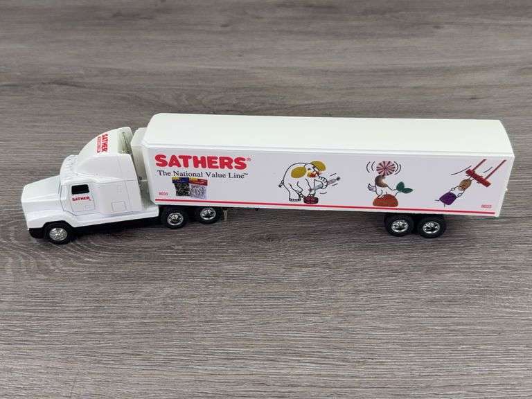 Freightliner 120 Conventional Cab With Trailer,   Sathers, 1/64, Ertl