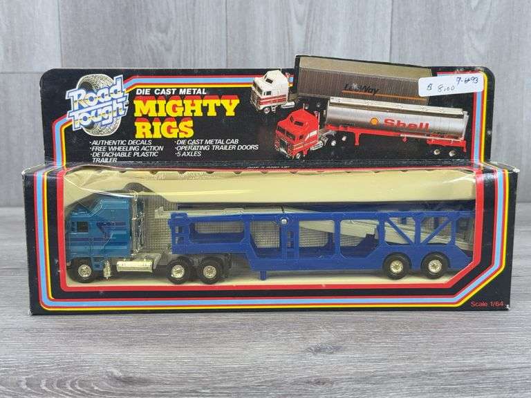 Mighty Rigs Tractor Car Hauler, 1/64, Road Tough