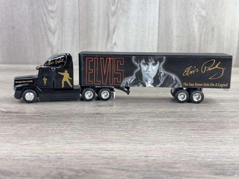 Freightliner 120 Elvis The Legend Rolls On Tractor Trailer, 1/64, Ertl, Title of Ownership, Hamilton Authenticated