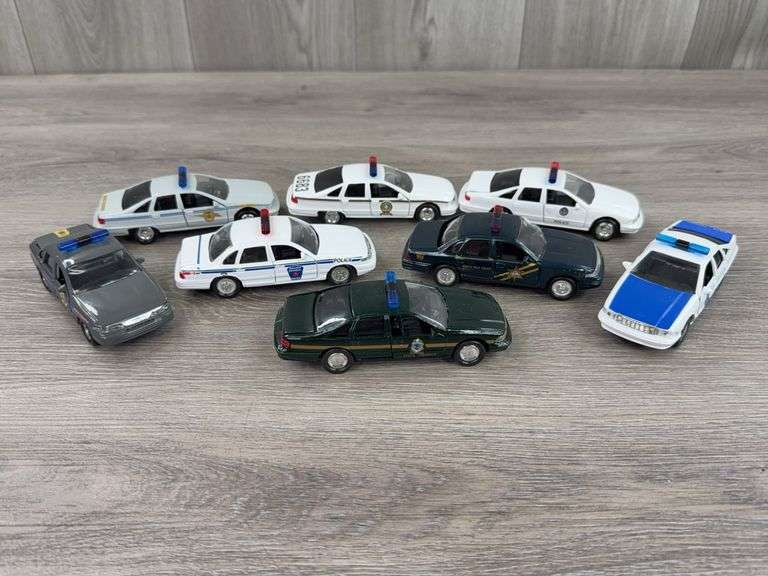 North Pole, Phoenix, VT, AL, Niagara Regional, MS, SC, Quebec State Trooper/Patrol Cars, 4 1/2", Chevy Caprice/Crown Victoria's, Road Champs