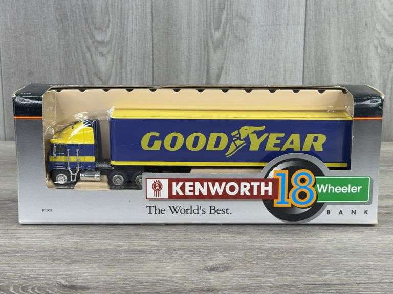 Kenworth K100E Good Year 18 Wheeler Bank W/Key Operated Lock, 1/64, Liberty Classics By Spec Cast