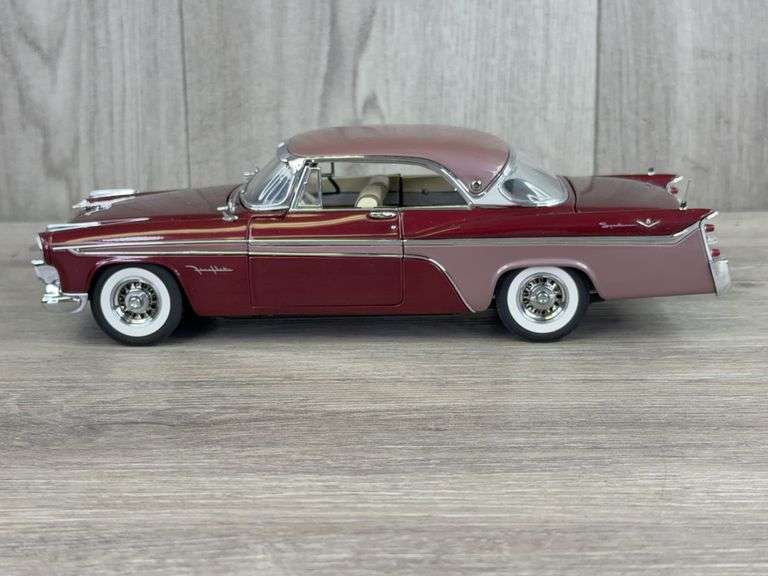 1956 DeSoto Sportsman Coupe, Plum/Lavender, 1/24, Danbury Mint, Limited Edition, Certificate Of Title, #3578/5000, Paperwork Included