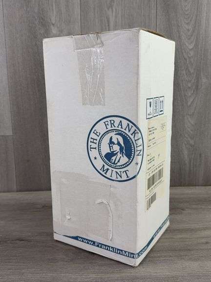 1958 Plymouth Belvedere Convertible, Teal, 1/24, Franklin Mint Precision Models, Certificate Of Authenticity, Limited Edition, #253/2500, Collector Portfolio, Outer Shipping Box