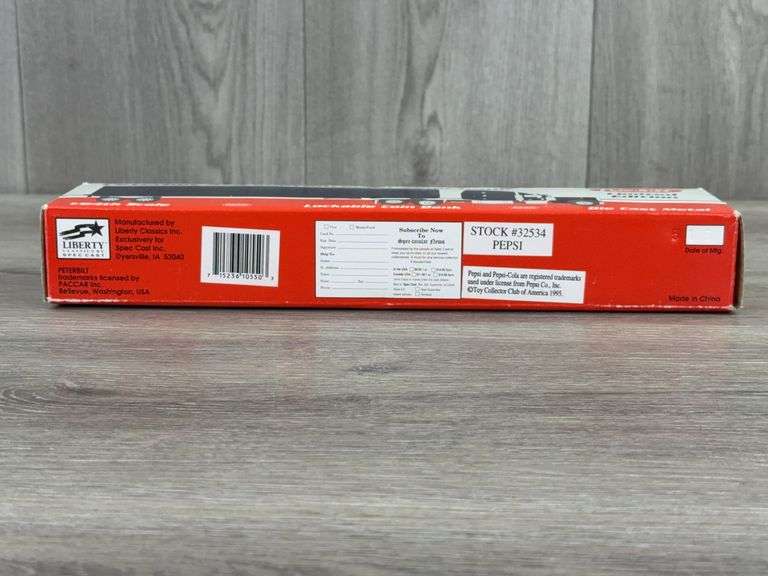 Peterbuilt 379 Conventional Pepsi Express Semi Bank, 1/64, Liberty Classics By SpecCast, Lockable Coin Bank, Limited Edition