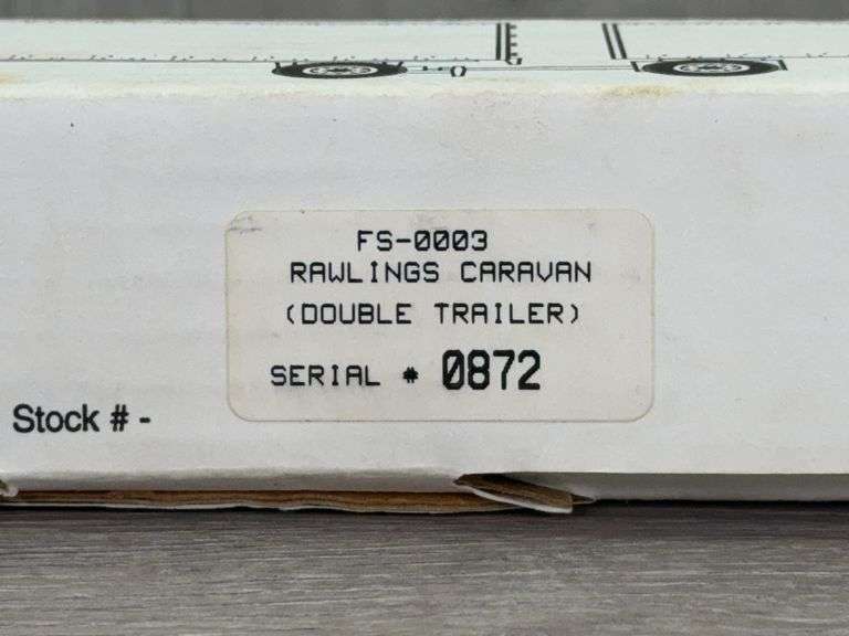 International 9200 Rawlings Sports Caravan Semi W/Double Trailer, 1/64, Scale Models, Serial #872