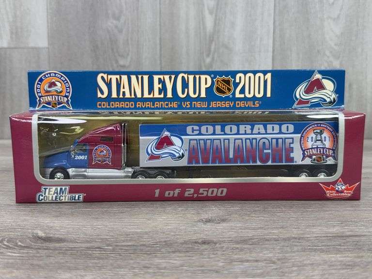 Stanley Cup 2001 Champions Colorado Avalanche Tractor Trailer, 1/80, 1 Of 2500, Limited Edition, White Rose Collectibles