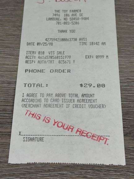 WhiteGMC Land O Lakes Tractor Trailer, 1/64, Ertl Collectibles, Toy Farmer