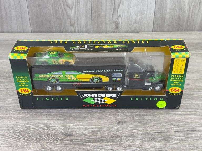 Chad Little #23 John Deere Transporter, 1/64, Racing Champions, Limited Edition, 1996 Collector Series, Serial #014031